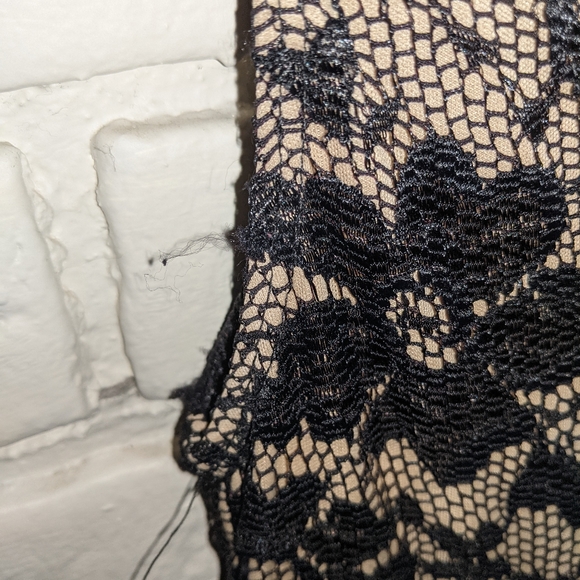 Black lace skater dress (fits like an 8) - Picture 3 of 5
